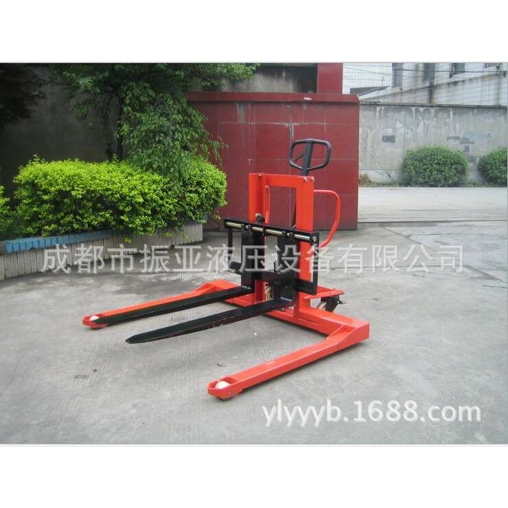 1吨2吨3吨宽支腿手动托盘升高车,加宽手动堆高车,非标液压叉车