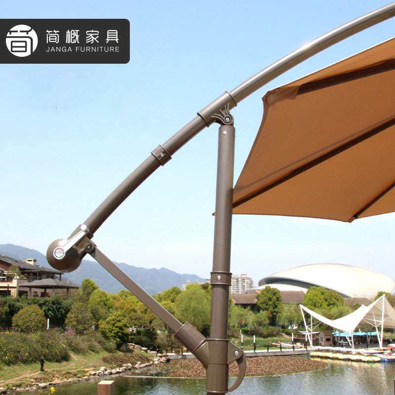 户外双顶遮阳伞别墅花园庭院罗马伞咖啡厅奶茶店商用户外露营伞