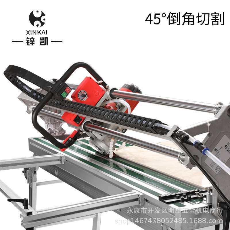台式电动瓷砖石材切割机全自动磨边机45度瓷砖倒角机微晶石切割机