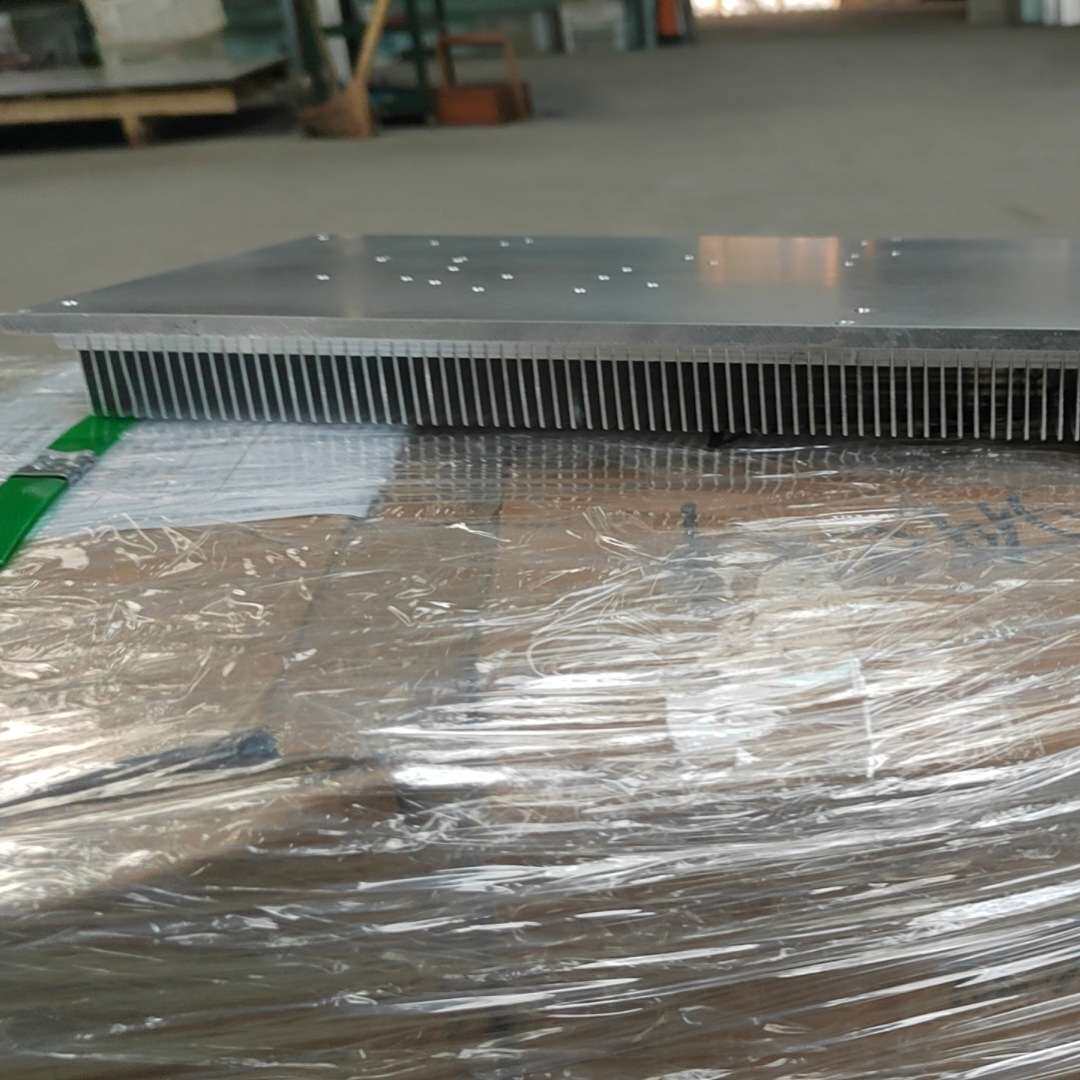 可拿样工业铝型材散热器电子散热器加工高密齿散热器线切割镍铁