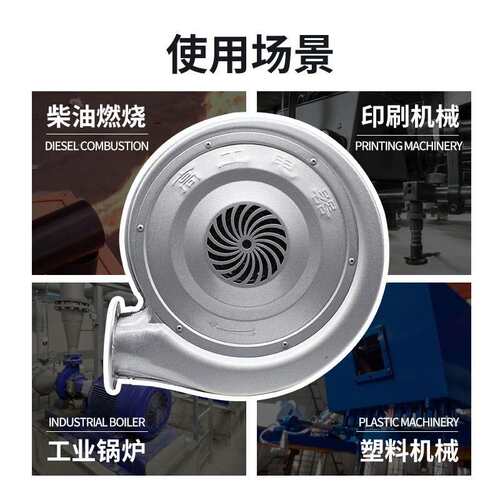 中压风机Z-CZR工业用大功率220v铁壳低噪音离心式炉灶锅炉鼓风机