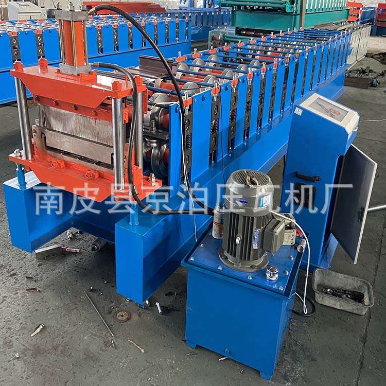 全自动角驰压瓦机暗扣屋面板成型压型设备470 820高空角驰成型机