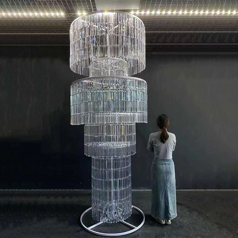 创意新款婚礼路引大型5层婚礼铁艺亚克力冰片路引摆件婚庆道具