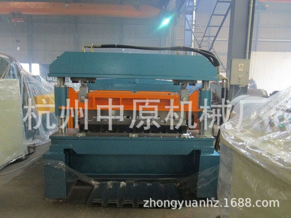 全自动钢楼板压瓦成型机