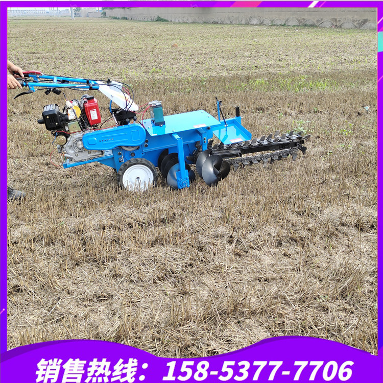 直销小型手扶链条式开沟机 工程电缆电线挖沟机 土壤耕种挖沟机优