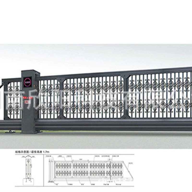 长沙株洲湘潭湖南全省 工厂小区直线平移门 电R动门 安装销售维