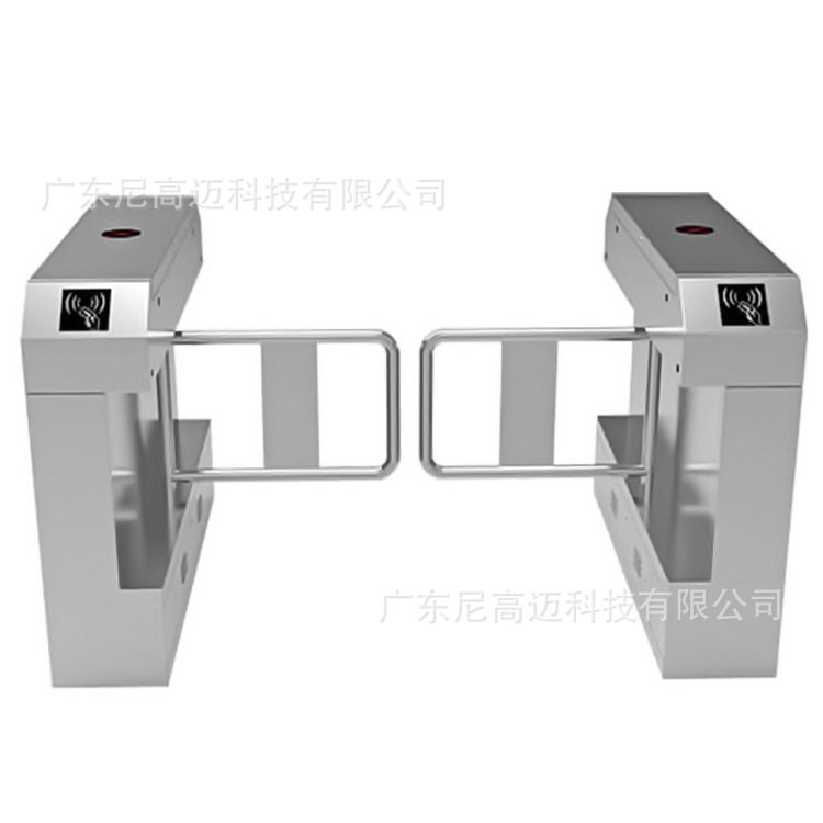 单通道双向出入口自动摆闸红外感应智能语音提示翼闸不锈钢三辊闸