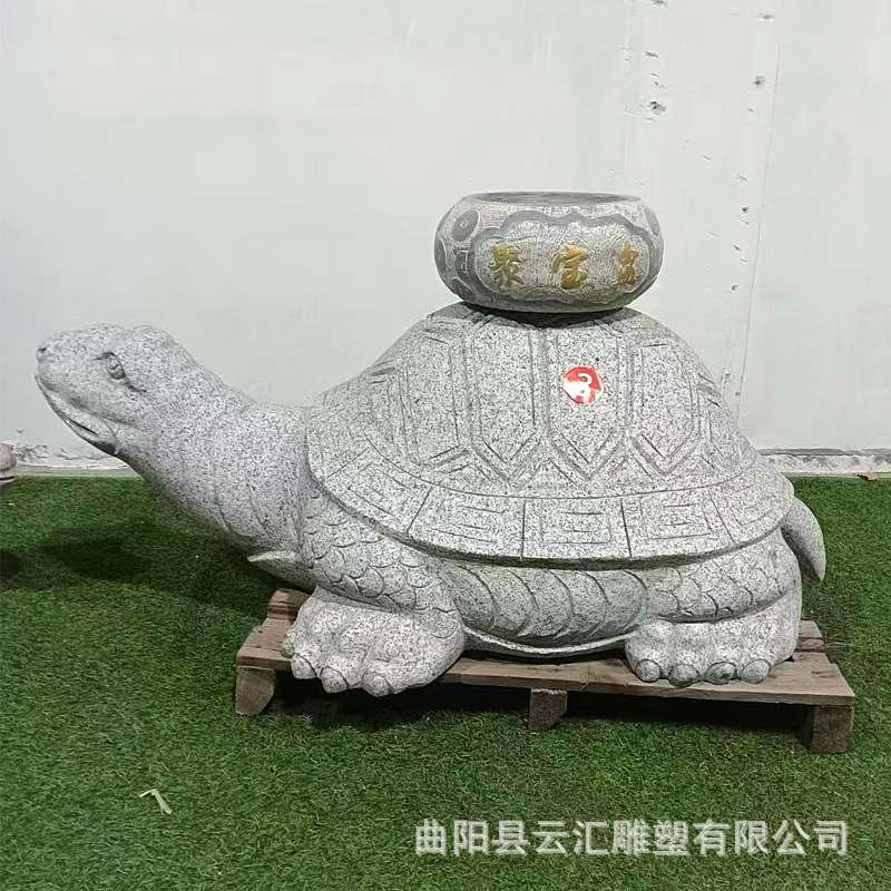 石雕青石做旧仿古龙龟庭院新中式龙头龟龙生九子霸下复古怀旧赑屃