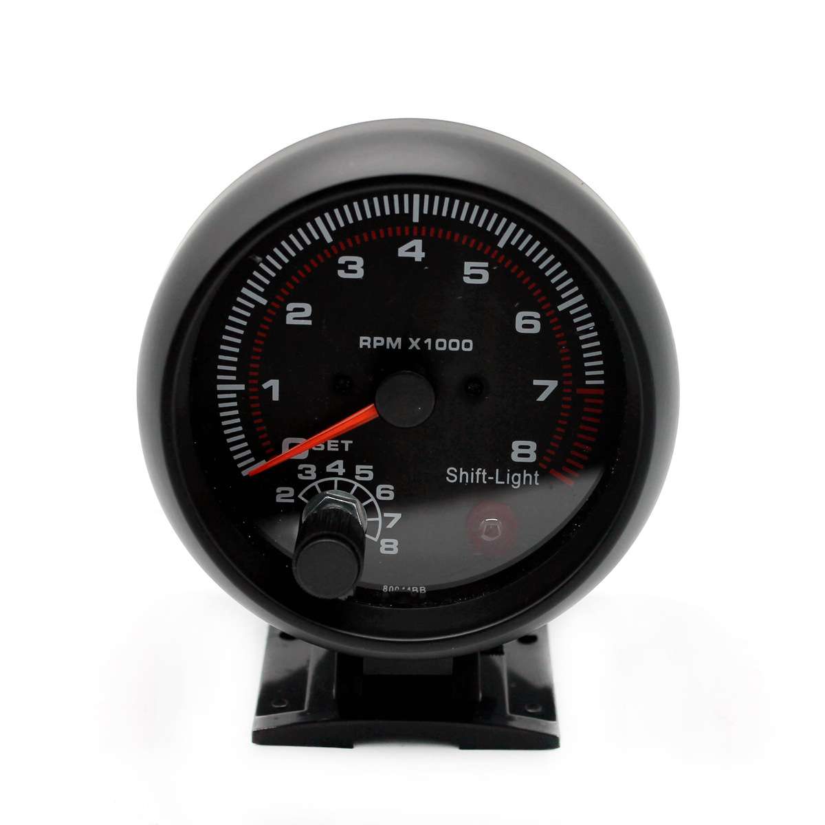 3.75" 黑面黑壳转速表 B3076 汽车改装转速表 12V赛车改装