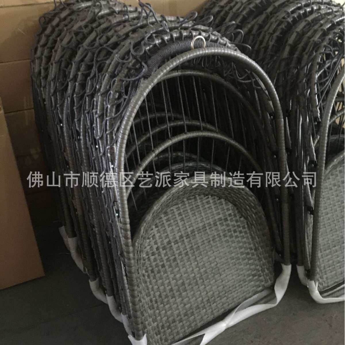 户外折叠吊篮藤椅吊床室内家用摇阳台摇篮子户外秋千家具3 h