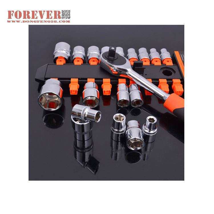 华丰巨箭19件套50BV30铬钒钢材质10MM铬钒钢工具套装 HF-89611