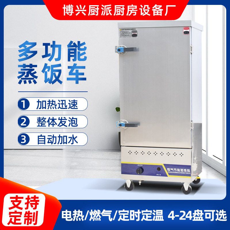 商用电气两用智能控温蒸饭柜