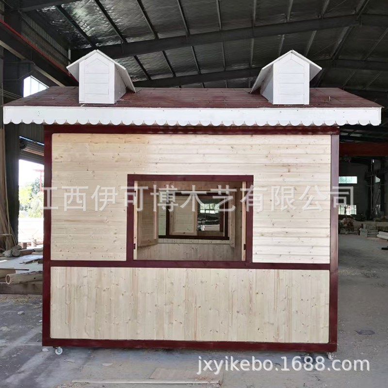 木屋防腐木仿古民宿中式小木房子客栈户外售货亭岗亭木质结构