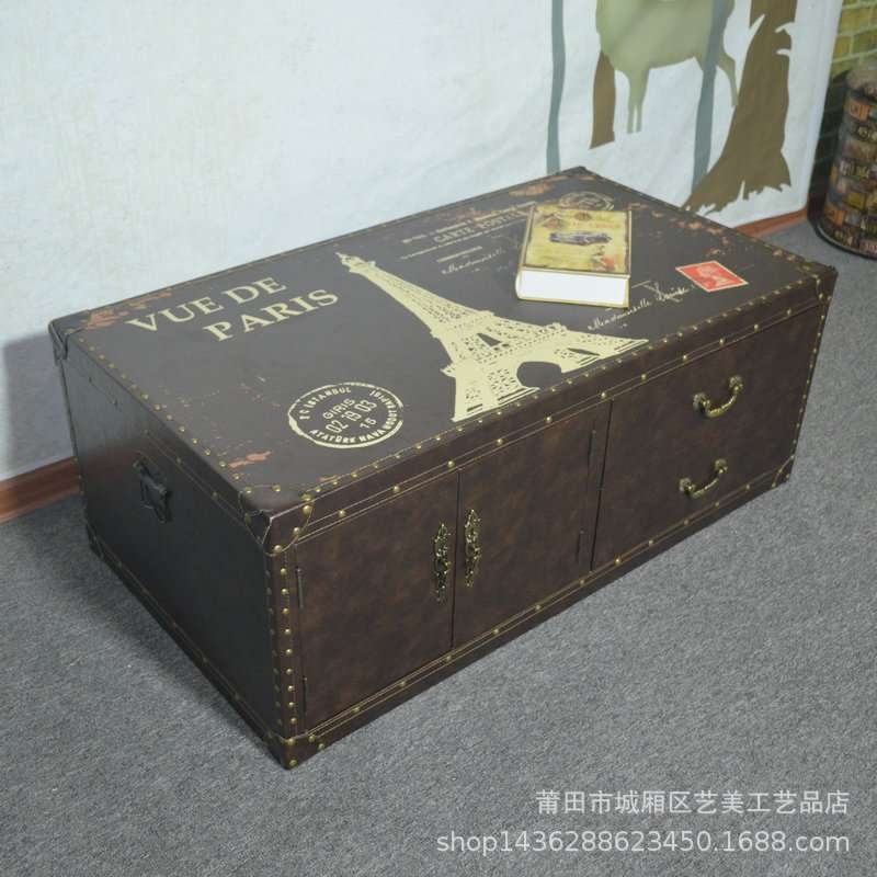 个性茶几北欧风格简约复古客厅家用小户型简易现代电视柜茶几组合