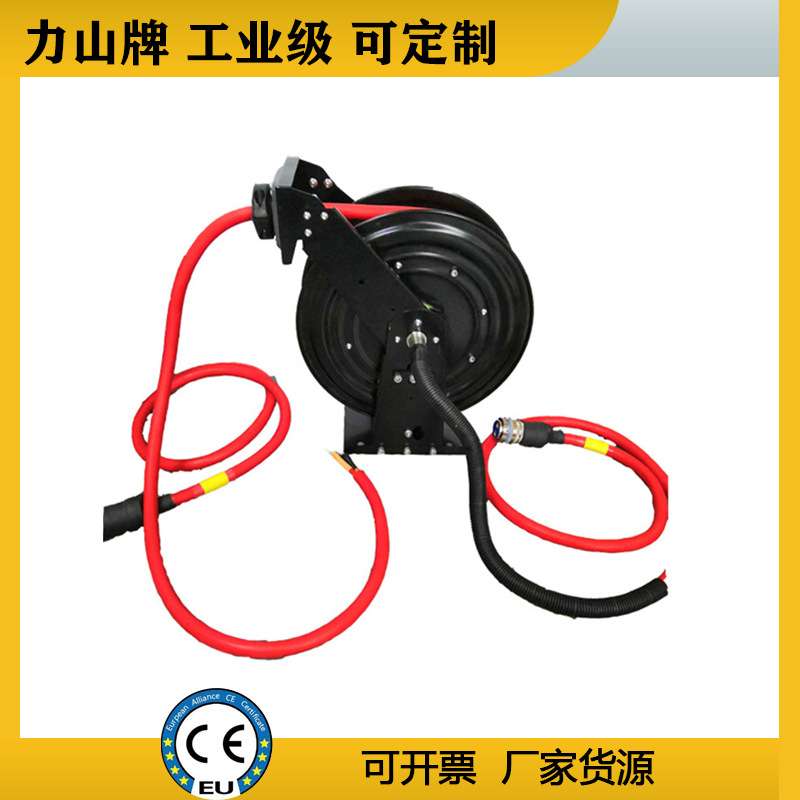 电力电缆卷筒自动伸缩电线盘排管器 电源线自动收线器 网线卷盘