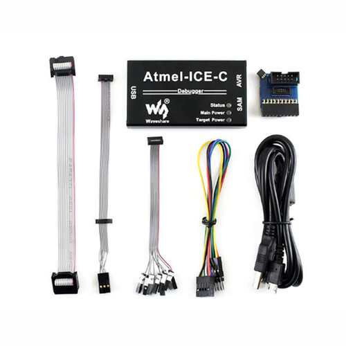 微雪 Atmel-ICE-C铝合金外壳 ATATMEL-ICE-PCBA AVR仿真器 烧录器