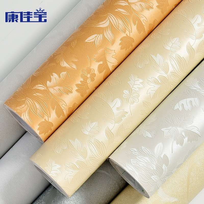 自粘3d墙纸纯色防水加厚欧式卧室客厅宿舍墙面简约壁纸翻新