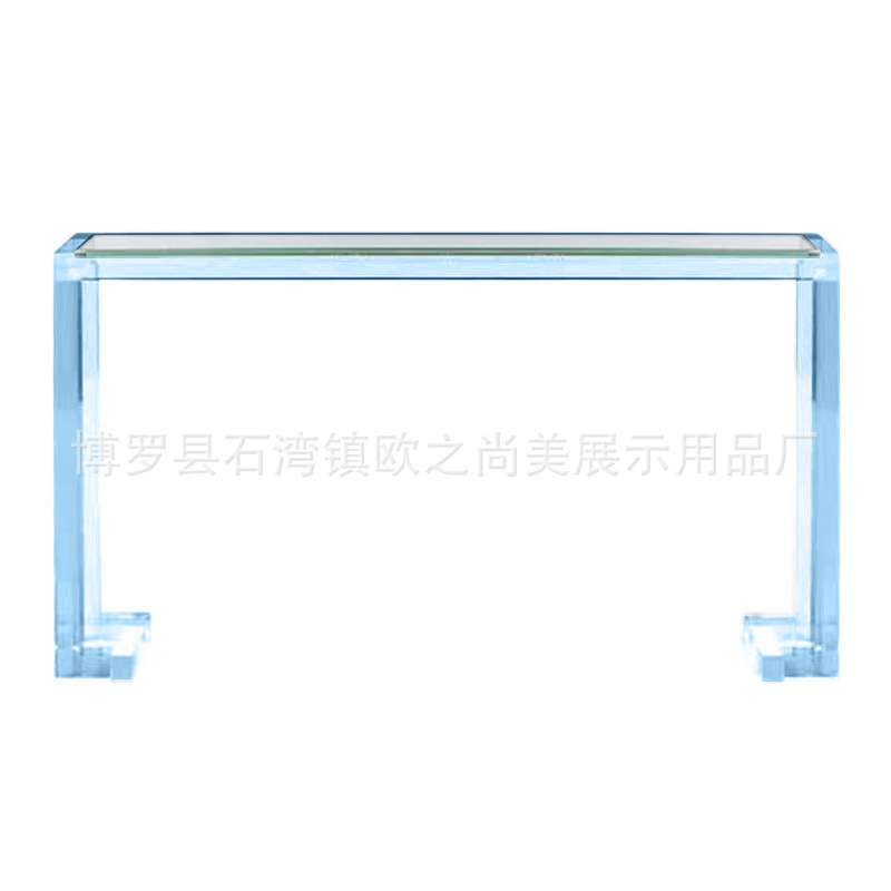 多巴胺玄关桌置物架入户现代简约玄关台亚克力透明条案靠墙桌子