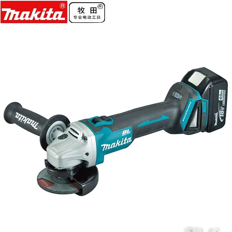 Makita牧田DGA404RME充电角磨机18V切割机打磨机100MM