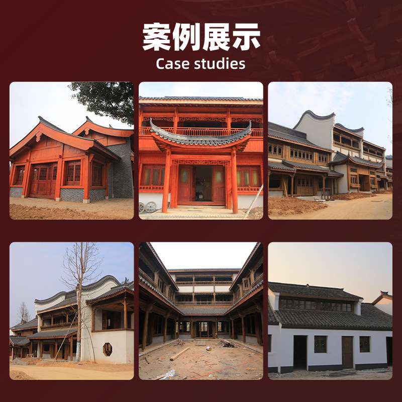 中式庭院大门农村自建房入户院子仿古双开木门老式复古门谷仓门
