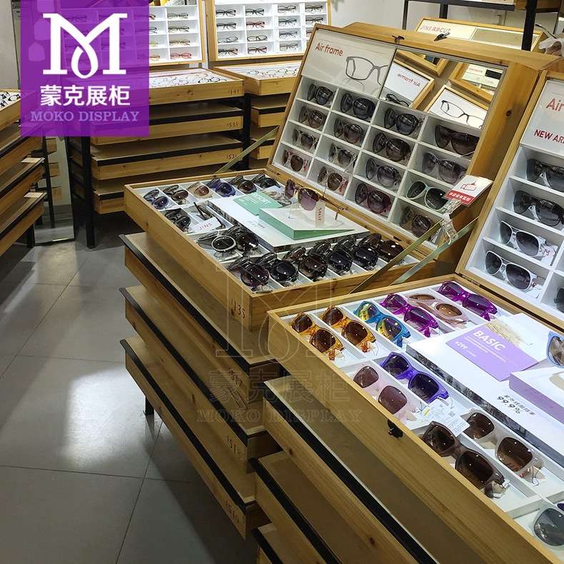 欧野展柜中岛眼镜展示柜 亚克力多层眼镜展示架 太阳眼镜展柜厂家