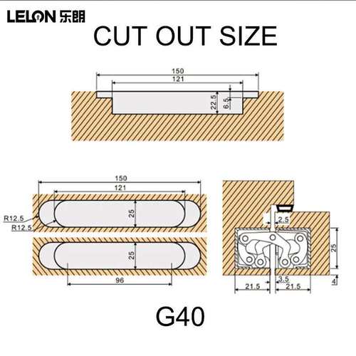 3D Adjustable Concealed Hinge Door Fitt Invisible Door Hinge