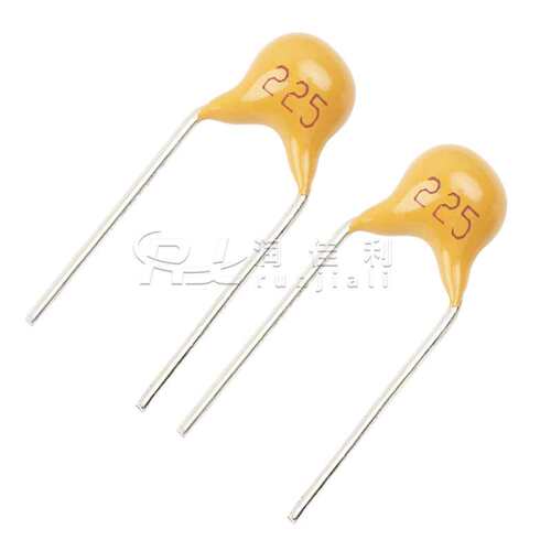 厂家直供 独石电容50V225K丝印225 2.2UF 2200NF 10%直插陶瓷电容