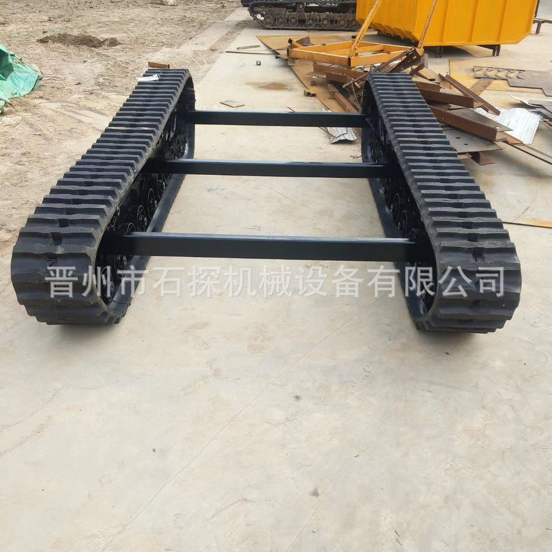 承载4吨钻机履带底盘总成
