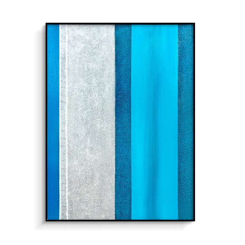 现代简约装饰画纯手工木板雕刻砂岩肌理J装置画卧室书房玄关壁画