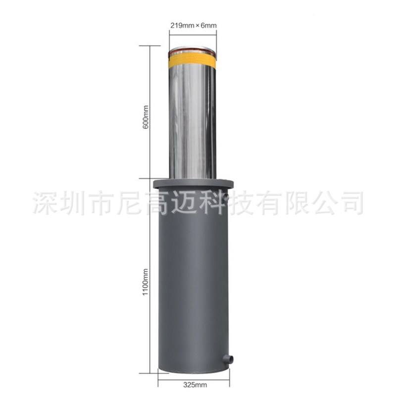 NGM全自动升降柱液压停车柱厦D门景区带夜光闪灯智能伸缩地桩