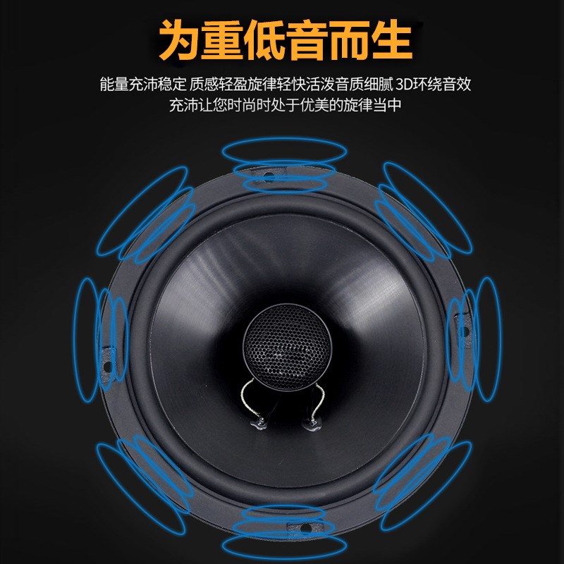 音响改装4寸5寸6.5寸6x9寸车D门同轴喇叭车载通用高音中低音炮