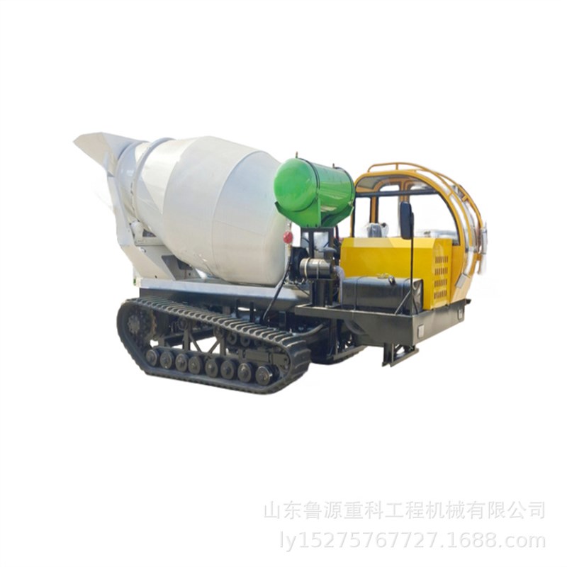 1-4方履带混凝土搅拌车 商z混砼拌和运输机 庭院修缮水泥罐车