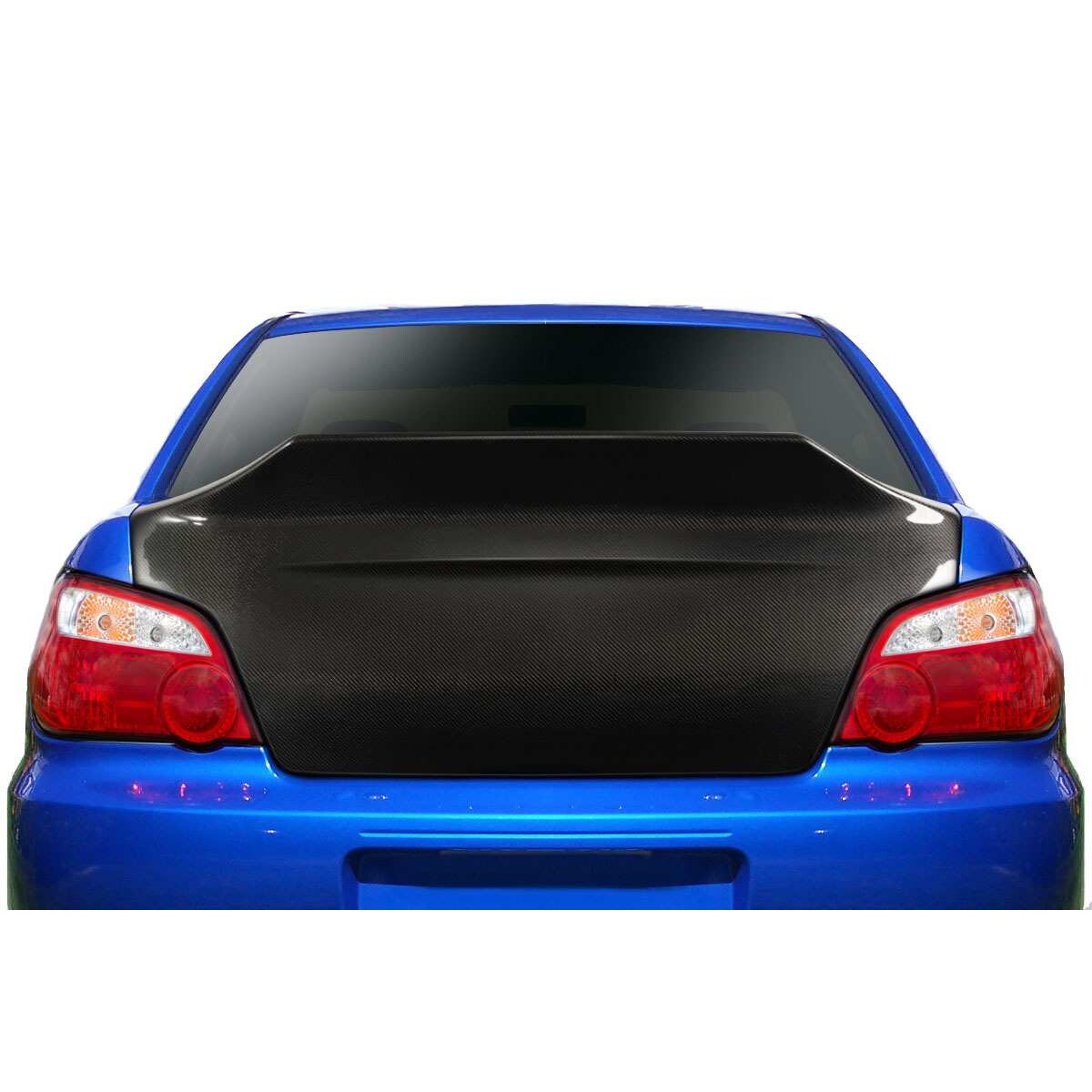 2002-2007年适用于斯巴鲁翼豹WRX-STI改装碳纤维后尾箱盖