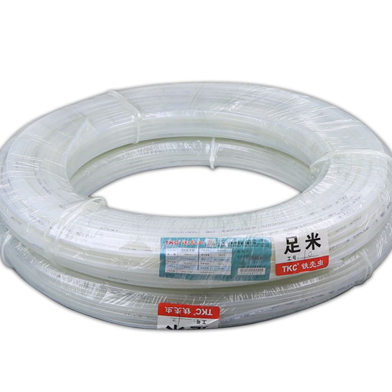 铁壳虫TKC耐酸碱耐腐蚀高压气管亚大管亚太管硬气管 纯白色PA气管