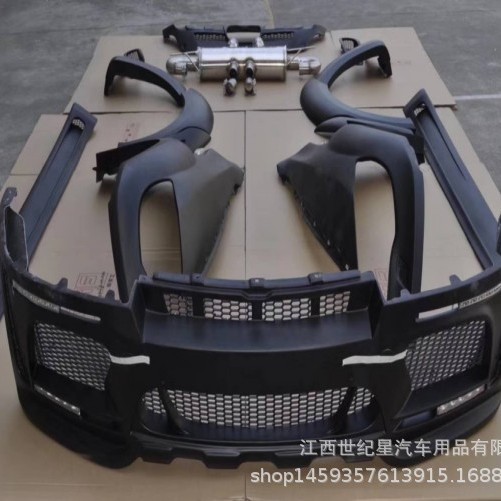 适用于宝马X6注塑大包围改装x6E7108-13款改装大包围尾翼晴雨挡