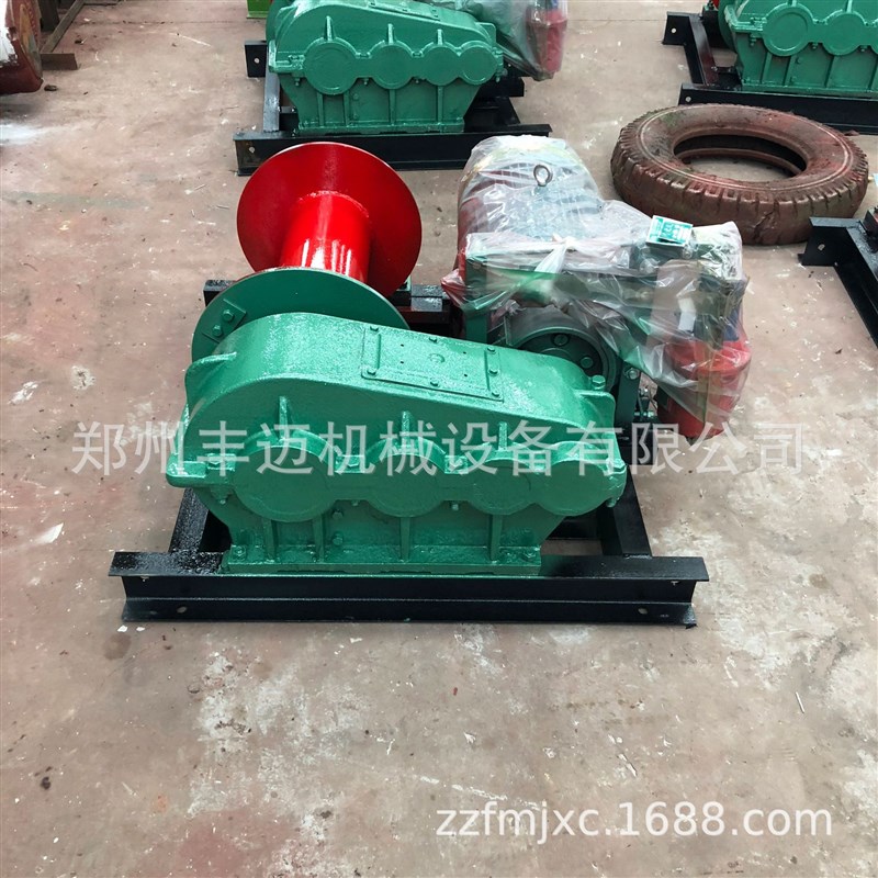 电动自动控制卷扬机 10吨建筑工程卷扬设备 调V速型电控卷扬机