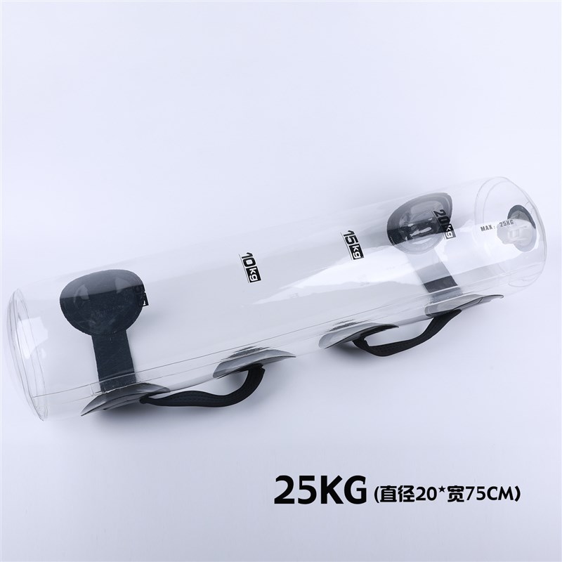 透明健身水袋注水负n重软体哑铃便携式能量柱力量训练可充气举重