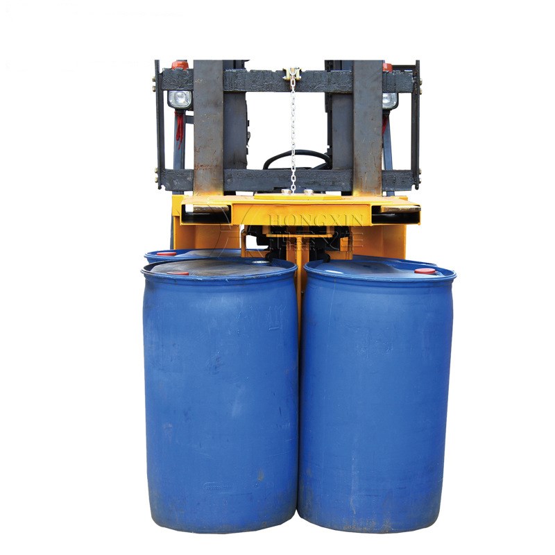 叉车油桶夹具 吊桶器 抱桶夹 重型卸桶抓手R器 鹰嘴铁塑夹桶
