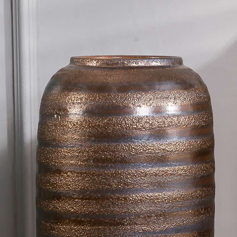 中式艺术家具陶瓷工艺品 金属釉欧式软装饰设计家居大摆件陶罐子