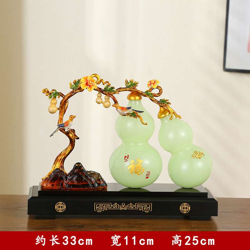 福禄平安招财葫芦摆件家居客厅树脂风水摆件开工大吉福禄摆件