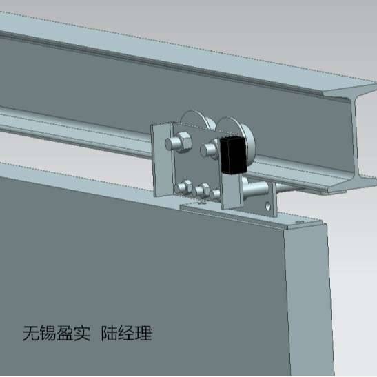承重型移门滑轮 推拉门 工业门吊轮 方钢轴承轮 吊轨 承重400KG