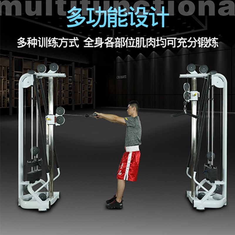 大小飞鸟 龙门架商用 综合w训练器械双臂交叉可调节力量健身器材