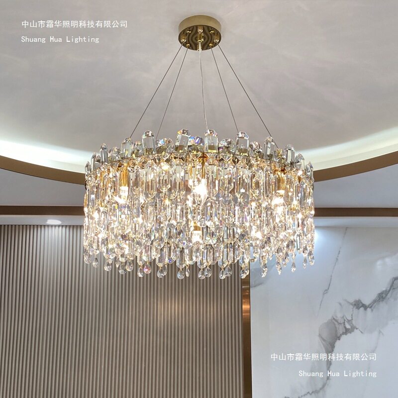 后现代时尚客厅轻奢水晶吊灯创意个性LED餐厅灯卧室灯具房间灯饰
