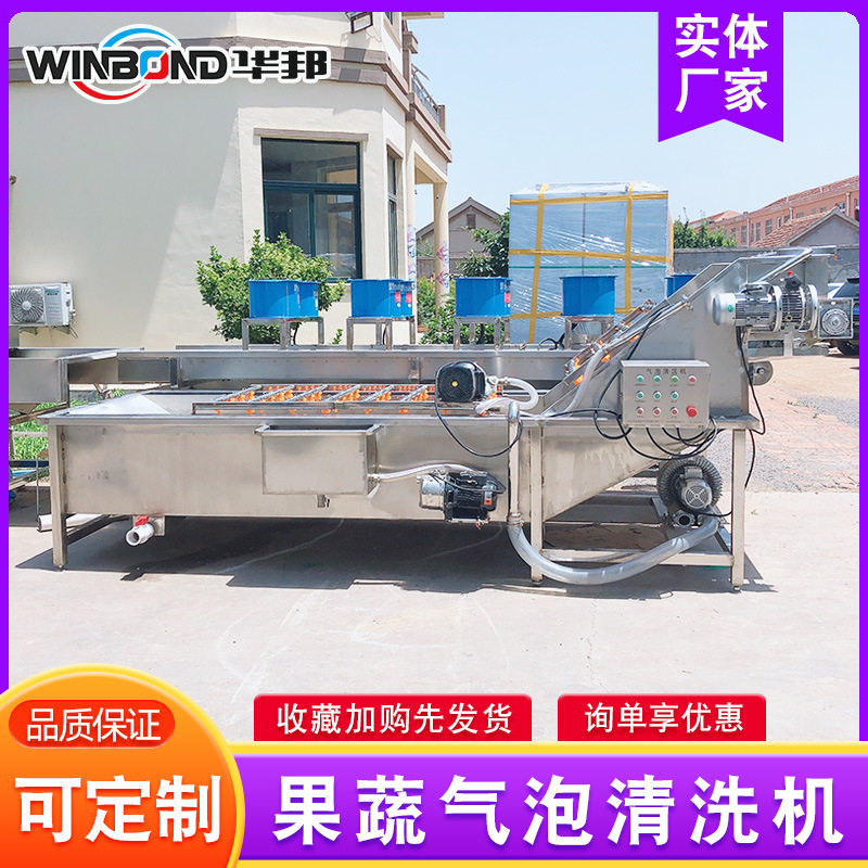 全自动果蔬气泡喷淋清洗机