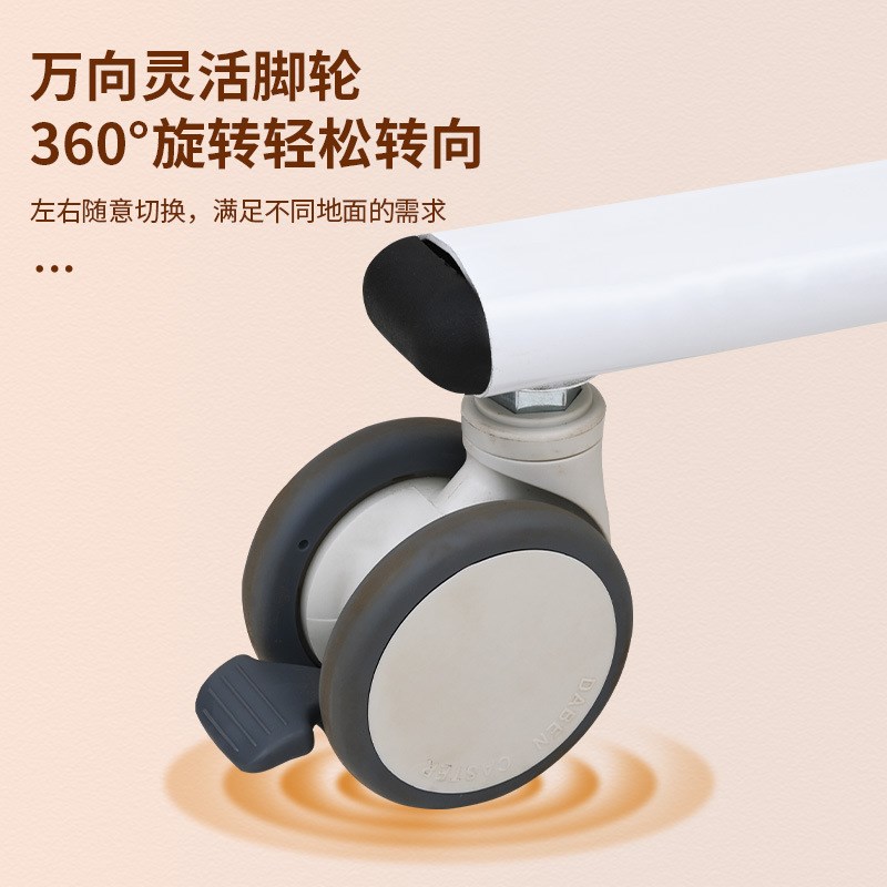液压式升降移位i机高低可调老人护理家用配餐桌液压升降带轮移位