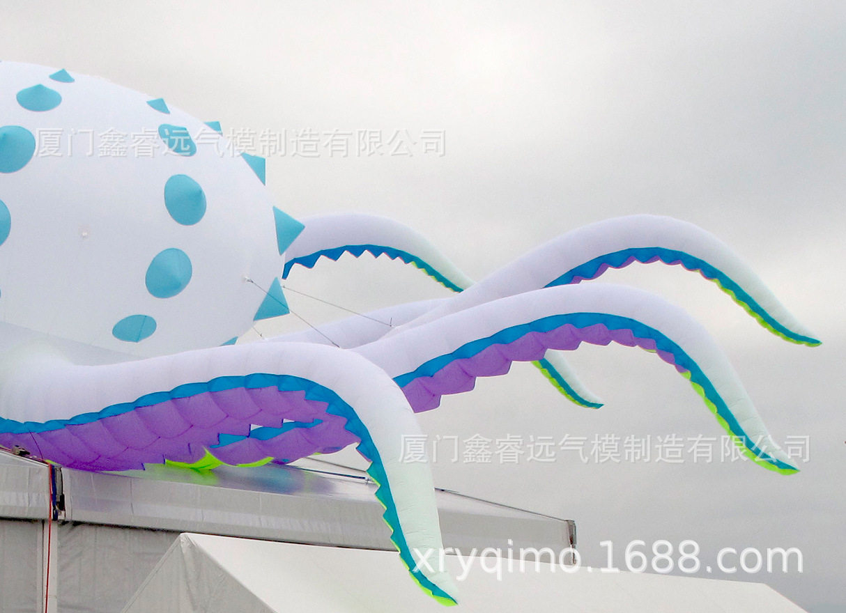 户外大型章鱼海胆充气气模