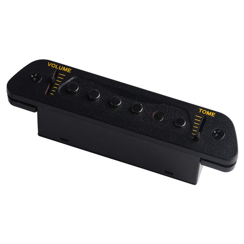 JD-5黑色音孔k拾音器便携塑料木吉他拾音器吉他改装均衡调音器
