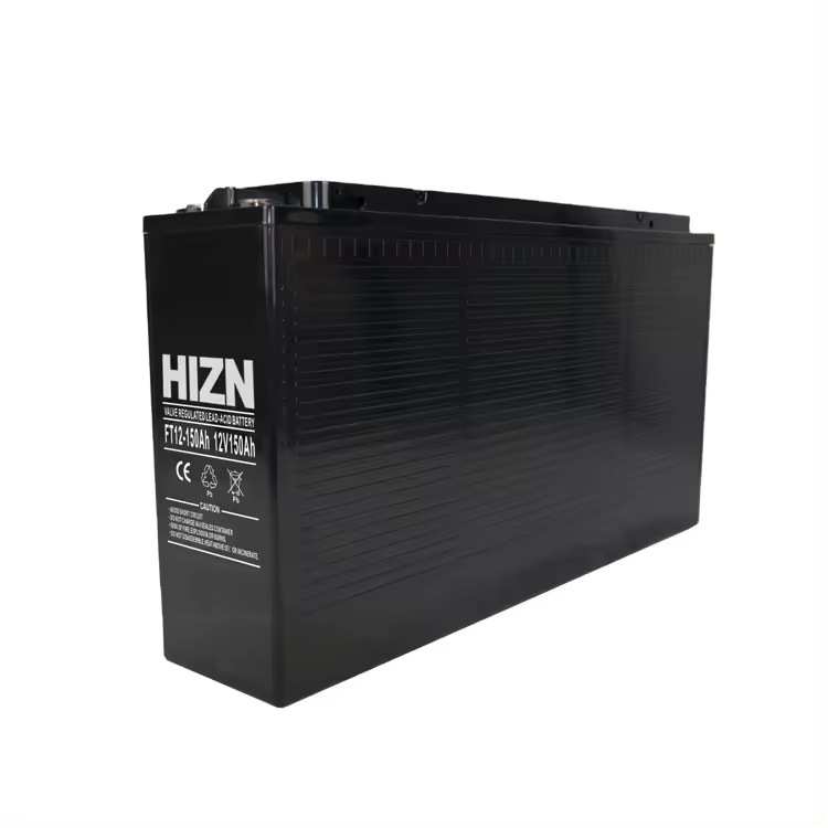12V150AH前置端子狭长型免维护铅酸蓄电池Front terminal battery