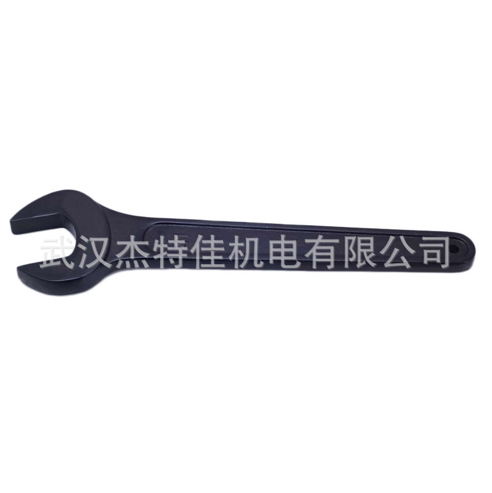 LD单头开口扳手直柄单头单开单头呆扳手重型大扳手发黑