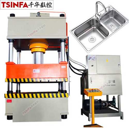 小型150t拉伸压装油压机三梁四柱自动金属抱箍成型液压机